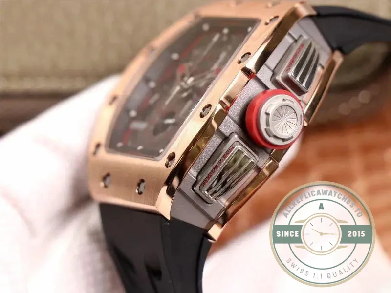 Superclone Richard Mille 011-03 Flyback Rose Gold - Top-Tier Swiss Replica Watch