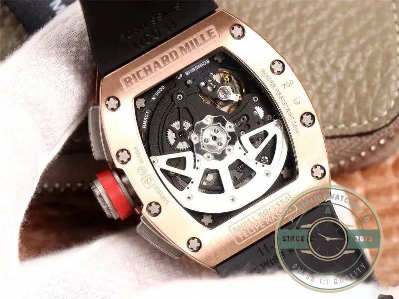 Superclone Richard Mille 011-03 Flyback Rose Gold - Luxury Replica Watch