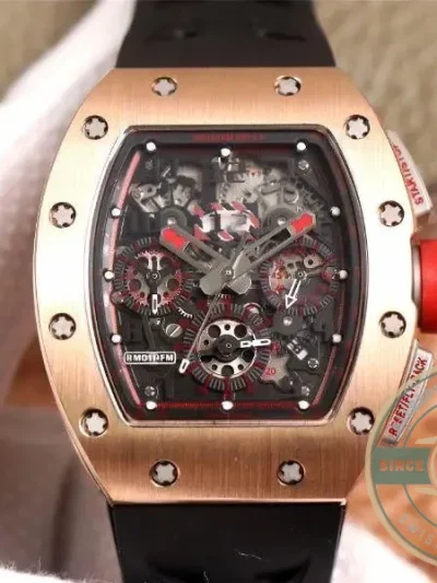 Superclone Richard Mille 011-03 Flyback Rose Gold - Affordable Super Clone Watch