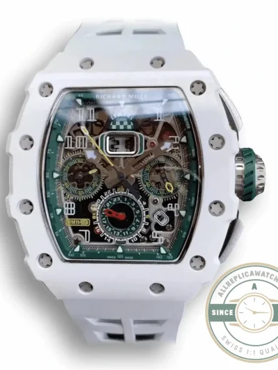 Superclone Richard Mille 011-03 White Strap - Premium Super Clone Watch