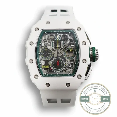 Superclone Richard Mille 011-03lmc White Strap - Luxury Replica Watch
