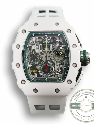 Superclone Richard Mille 011-03lmc White Strap - Luxury Replica Watch