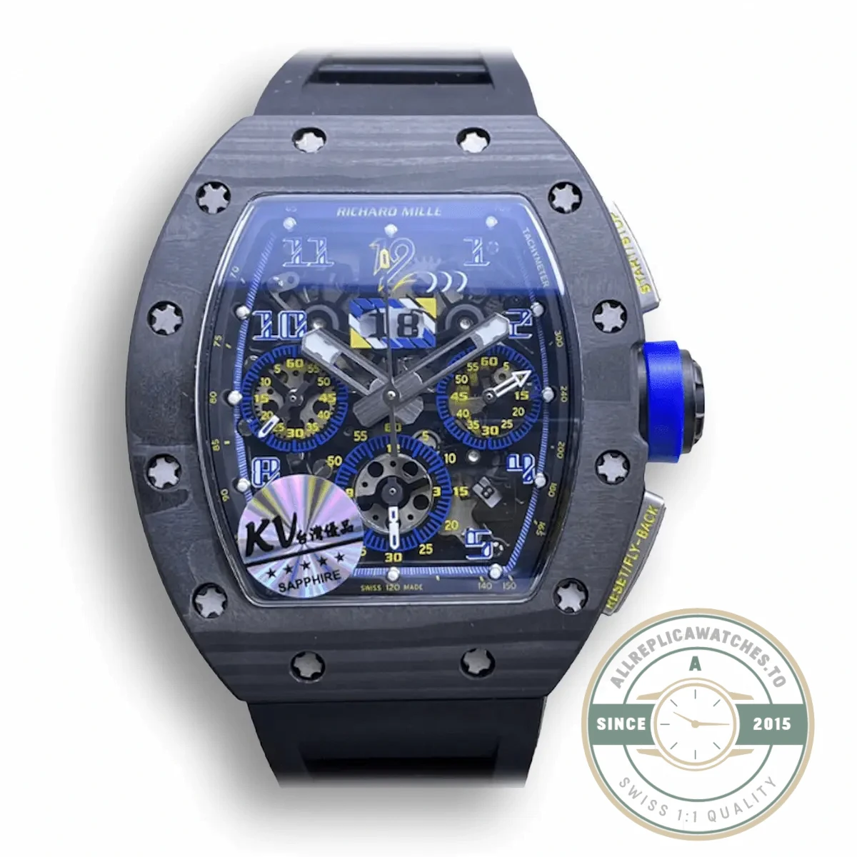 Superclone Richard Mille 011 Carbon Fiber - Affordable Super Clone Watch