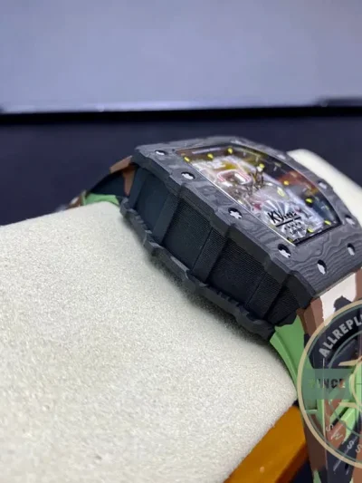 Superclone Richard Mille 011 Carbon Fiber Camo Strap - High-Grade Replica Watch