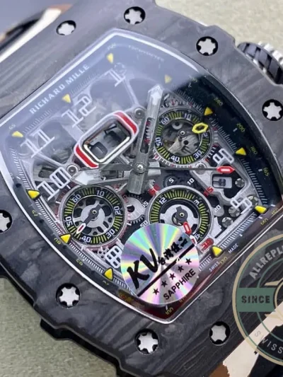 Superclone Richard Mille 011 Carbon Fiber Camo Strap - Luxury Replica Watch