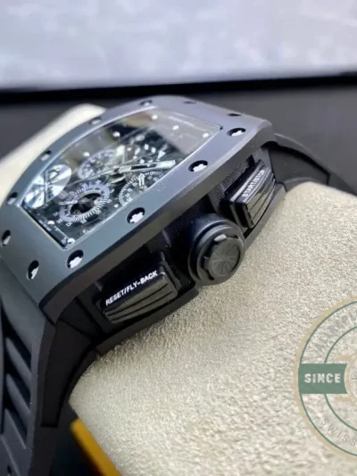 Superclone Richard Mille 011 Ceramic Black Case - Top-Tier Swiss Replica Watch