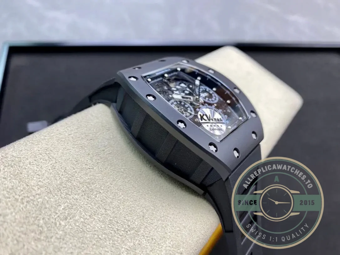 Superclone Richard Mille 011 Ceramic Black Case - High-Grade Replica Watch