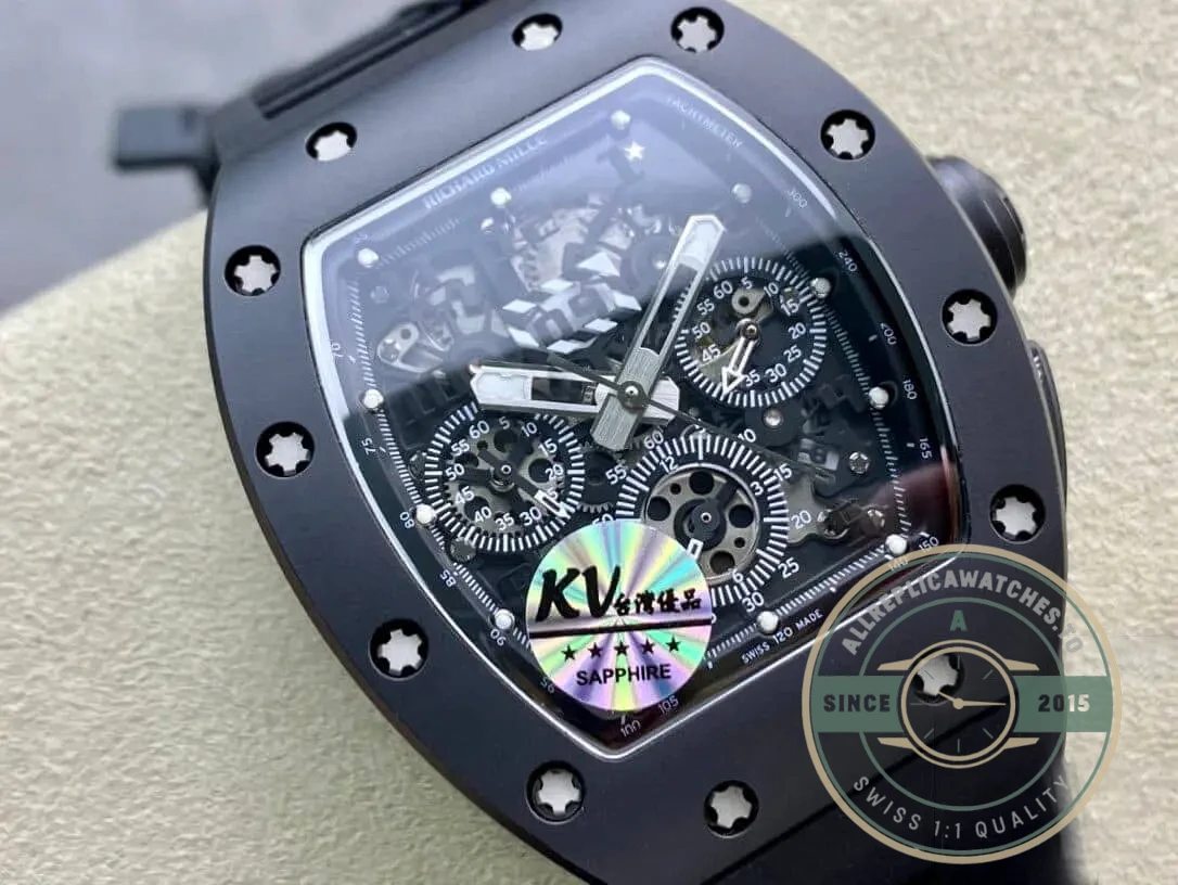 Superclone Richard Mille 011 Ceramic Black Case - High-Grade Replica Watch