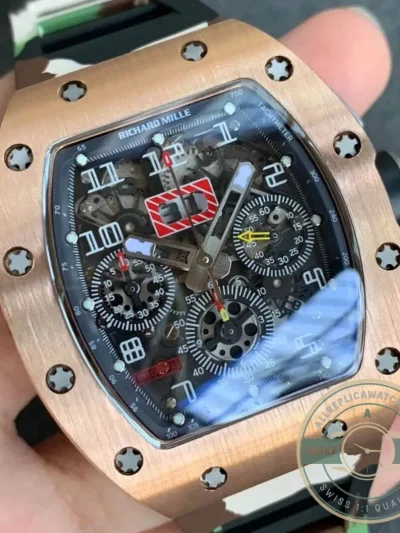Superclone Richard Mille 011 Rose Gold Camouflage Strap - Affordable Super Clone Watch