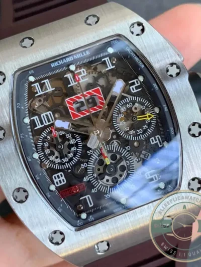 Superclone Richard Mille 011 Titanium Brown Strap - High-Grade Replica Watch