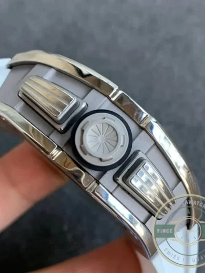 Superclone Richard Mille 011 Titanium White Strap - Luxury Replica Watch
