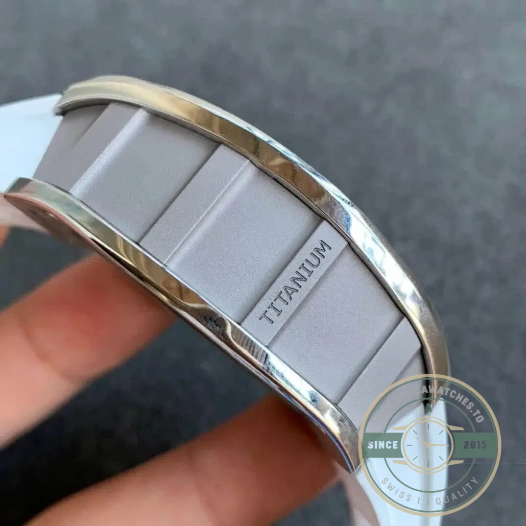 Superclone Richard Mille 011 Titanium White Strap - Budget Luxury Replica Watch
