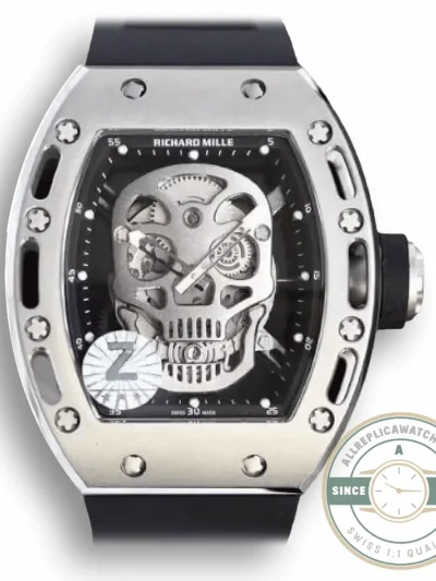 Superclone Richard Mille 052 Eta6t51 Black Dial With Skull - High-Grade Replica Watch