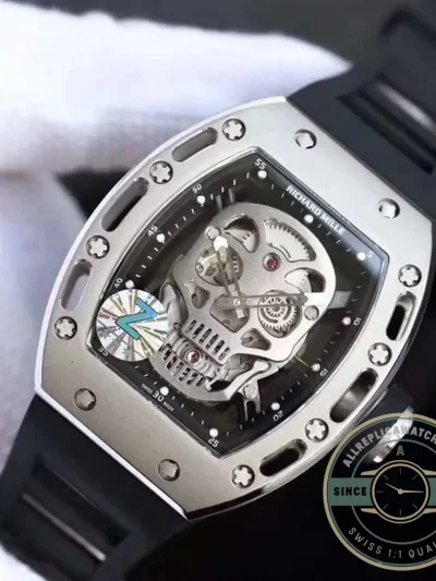 Superclone Richard Mille 052 Eta6t51 Black Dial With Skull - Budget Luxury Replica Watch