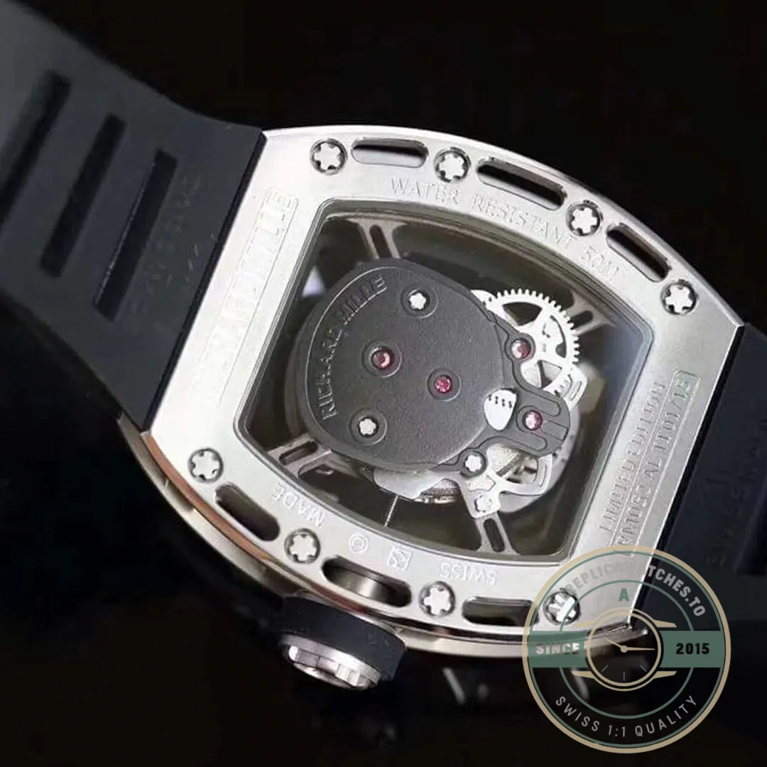 Superclone Richard Mille 052 Eta6t51 Black Dial With Skull - Best Quality Replica Watch