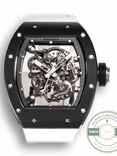 Superclone Richard Mille 055 Black Ceramic Case - Affordable Luxury Replica Timepiece