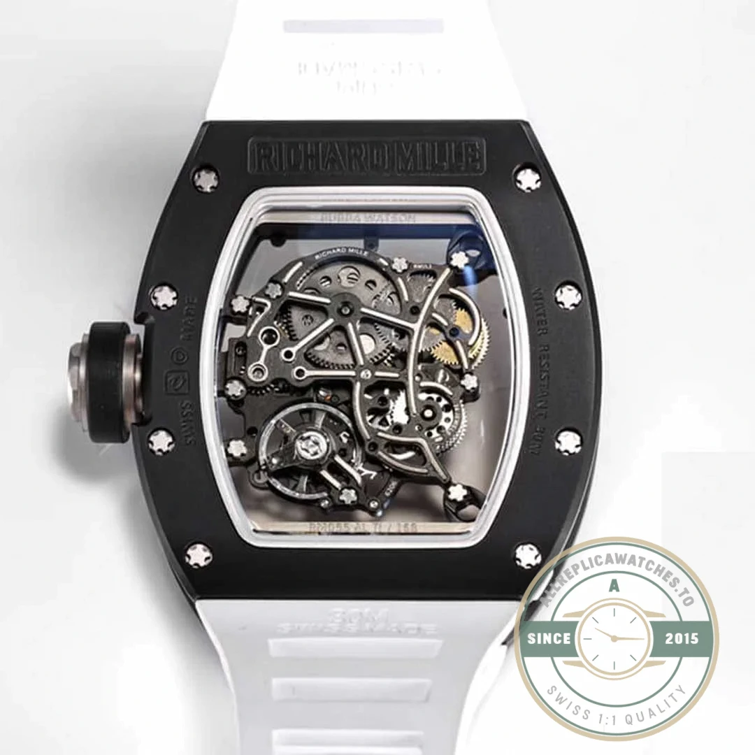 Superclone Richard Mille 055 Black Ceramic Case - Affordable Luxury Replica Timepiece