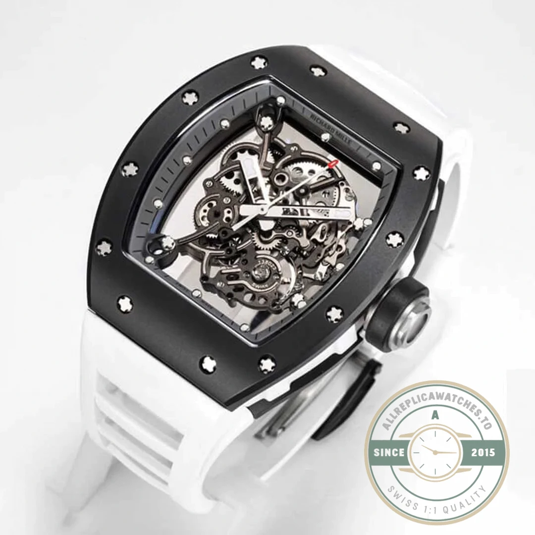 Superclone Richard Mille 055 Black Ceramic Case - Luxury Replica Watch
