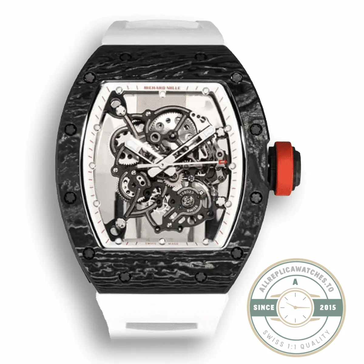 Superclone Richard Mille 055 Carbon Fiber Case - High-Grade Replica Watch