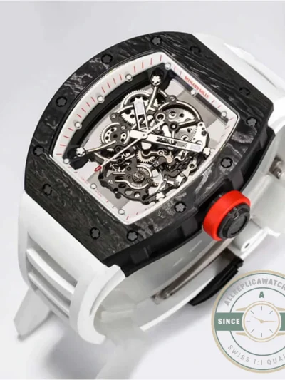 Superclone Richard Mille 055 Carbon Fiber Case - Top-Tier Swiss Replica Watch