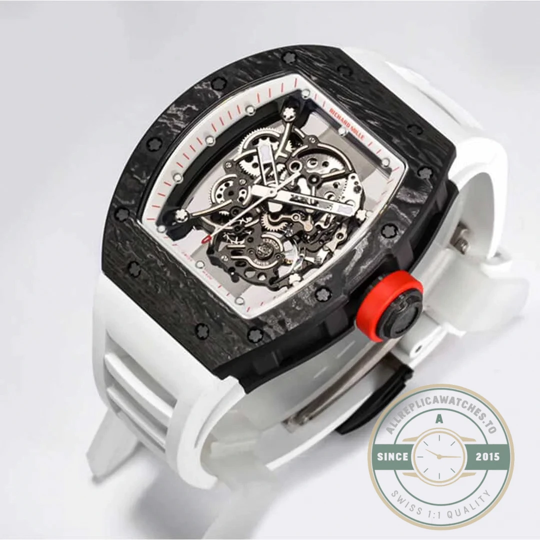 Superclone Richard Mille 055 Carbon Fiber Case - Top-Tier Swiss Replica Watch
