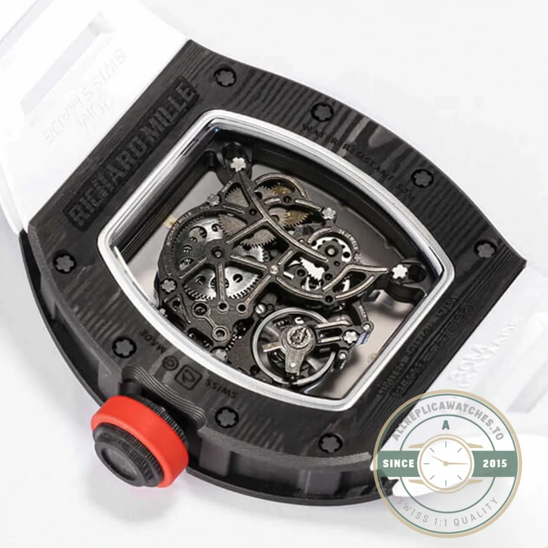 Superclone Richard Mille 055 Carbon Fiber Case - Swiss-Made Clone Watch