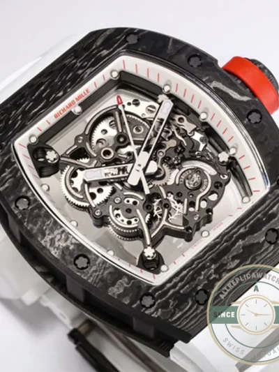 Superclone Richard Mille 055 Carbon Fiber Case - Best Quality Replica Watch