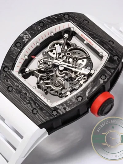 Superclone Richard Mille 055 Carbon Fiber Case - 1:1 Swiss Replica Watch