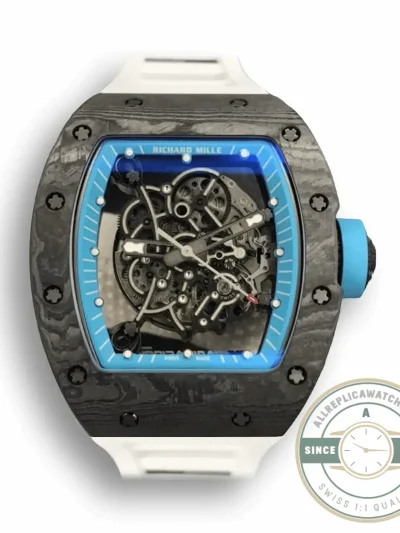 Superclone Richard Mille 055 Carbon Fiber Skeleton Dial - Swiss Movement Replica Watch