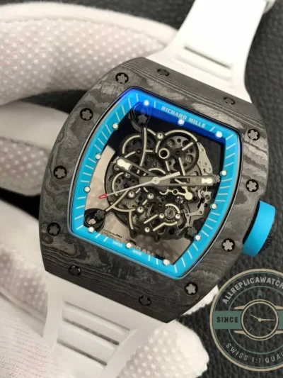 Superclone Richard Mille 055 Carbon Fiber Skeleton Dial - Swiss-Made Clone Watch