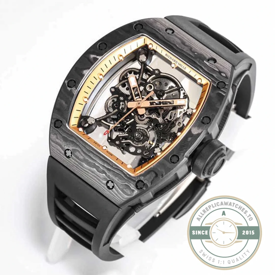 Superclone Richard Mille 055 Ntpt Carbon Fiber Dial - Factory Super Clone Watch