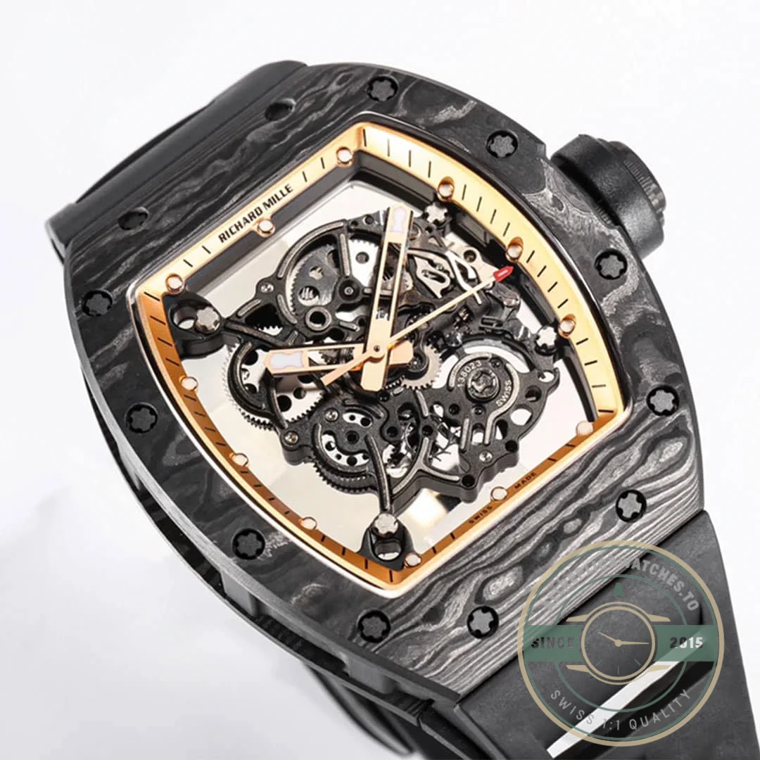 Superclone Richard Mille 055 Ntpt Carbon Fiber Dial - Luxury Replica Watch