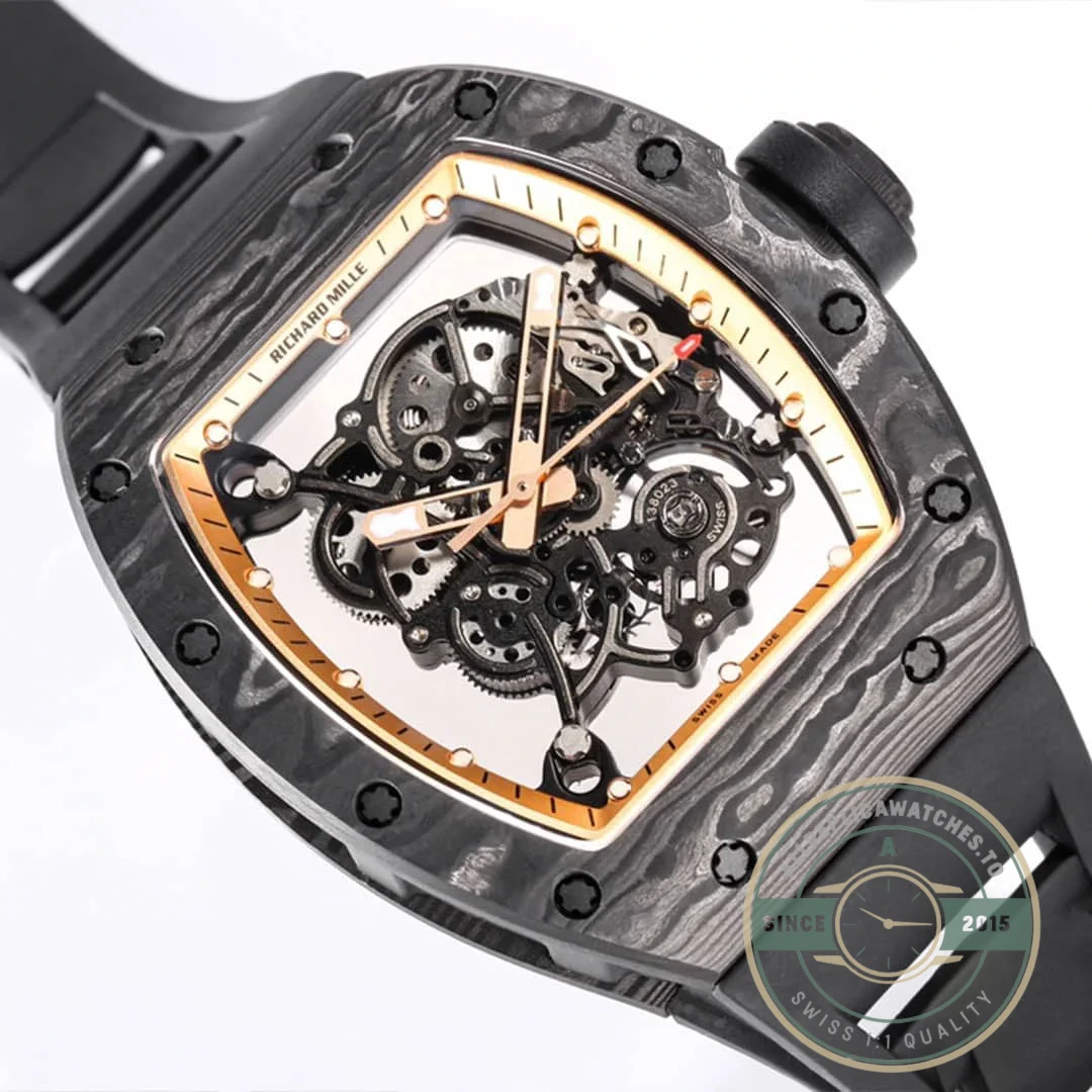 Superclone Richard Mille 055 Ntpt Carbon Fiber Dial - Premium Super Clone Watch