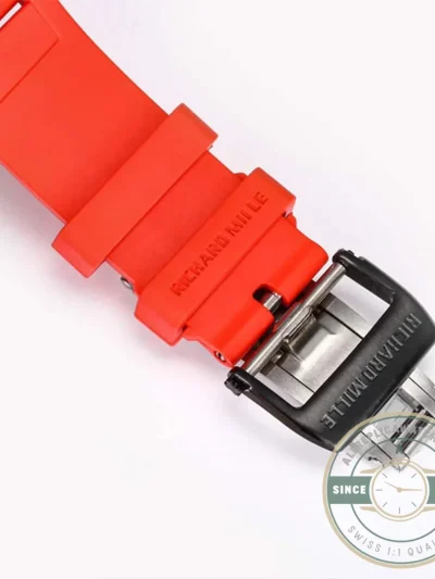 Superclone Richard Mille 055 Ntpt Carbon Fiber Red Strap - Factory Super Clone Watch