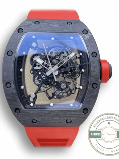 Superclone Richard Mille 055 Red Strap - 1:1 Swiss Replica Watch
