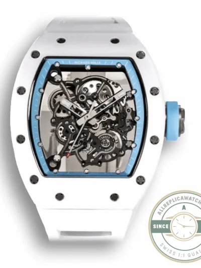 Superclone Richard Mille 055 White Ceramic Case - Affordable Super Clone Watch