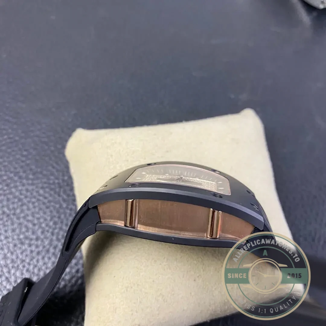 Superclone Richard Mille 07-01 Black Rubber Strap - Swiss Movement Replica Watch