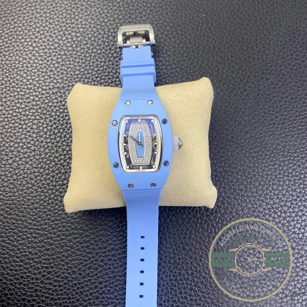 Superclone Richard Mille 07-01 Blue Ceramic Case - Factory Super Clone Watch
