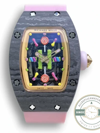 Superclone Richard Mille 07-01 Bon Pink Strap - Top-Tier Swiss Replica Watch