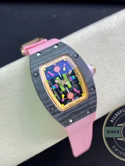 Superclone Richard Mille 07-01 Bon Pink Strap - Best Quality Replica Watch