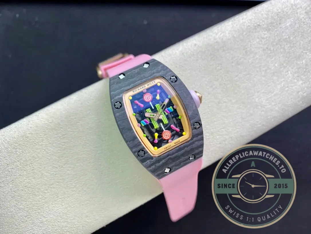 Superclone Richard Mille 07-01 Bon Pink Strap - Best Quality Replica Watch