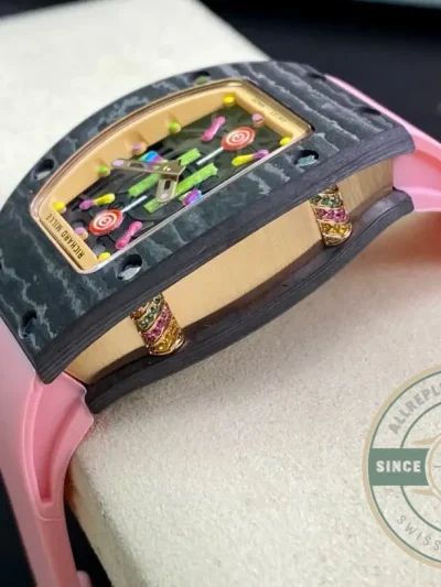 Superclone Richard Mille 07-01 Bon Pink Strap - Budget Luxury Replica Watch