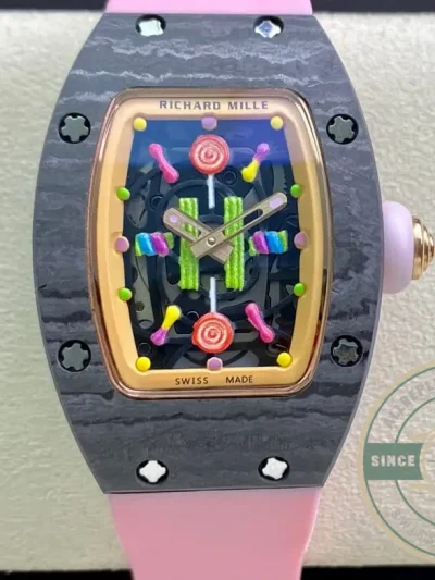 Superclone Richard Mille 07-01 Bon Pink Strap - Affordable Luxury Replica Timepiece