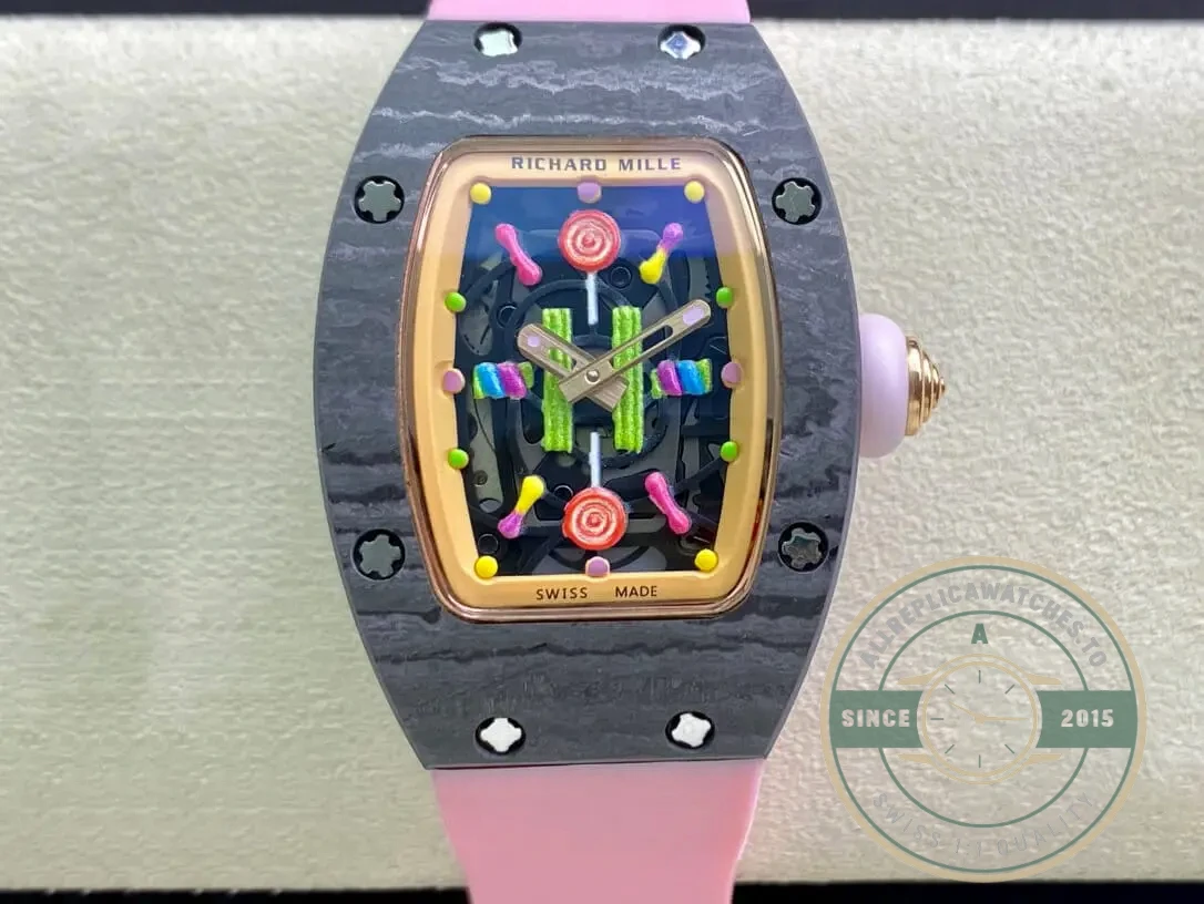 Superclone Richard Mille 07-01 Bon Pink Strap - Affordable Luxury Replica Timepiece