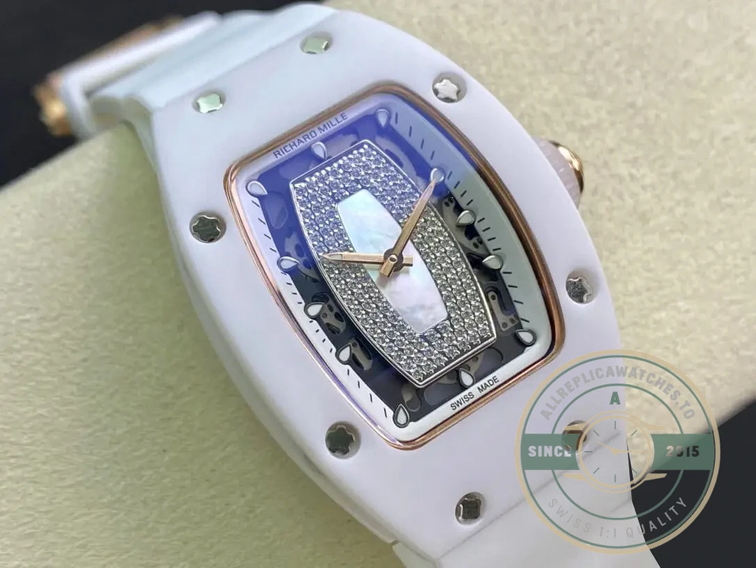 Superclone Richard Mille 07-01 Ceramic White Strap - 1:1 Swiss Replica Watch