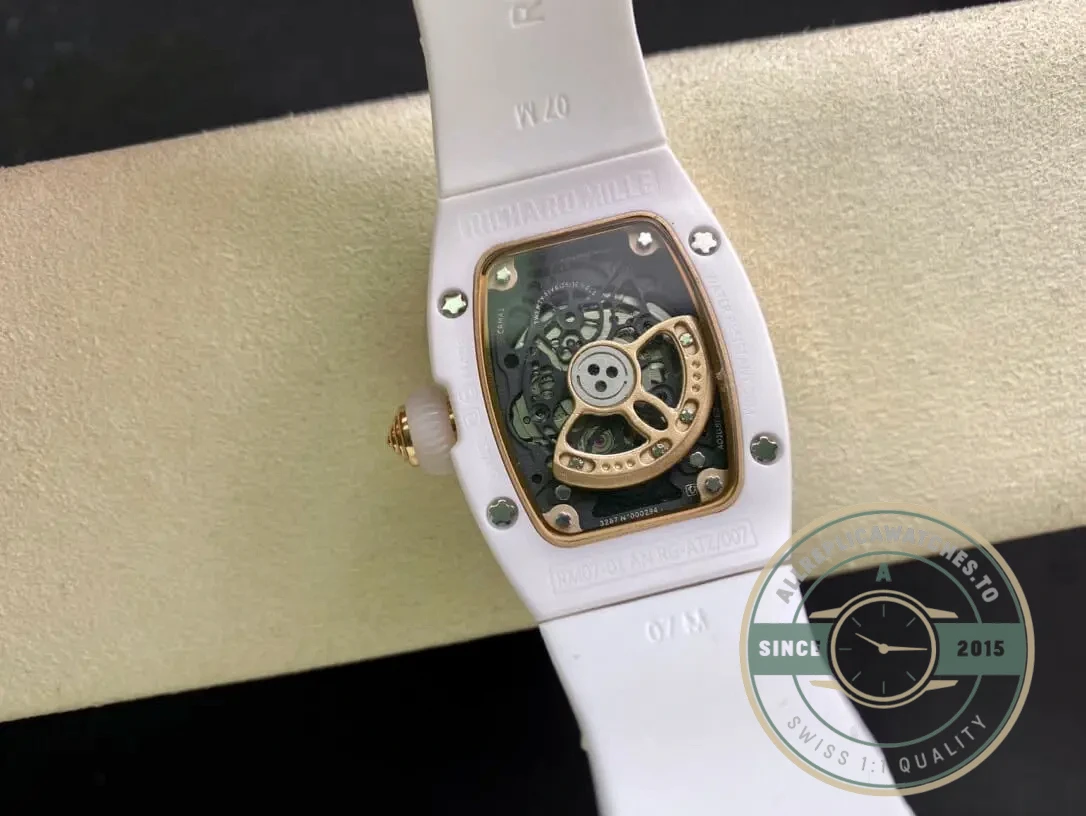 Superclone Richard Mille 07-01 Ceramic White Strap - Swiss-Made Clone Watch