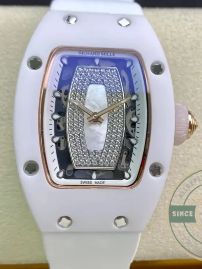 Superclone Richard Mille 07-01 Ceramic White Strap - Factory Super Clone Watch