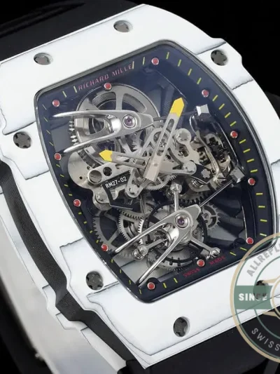 Superclone Richard Mille 27-02 Rafael Nadal Tourbillon Black Rubber Strap - Top-Tier Swiss Replica Watch