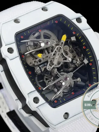 Superclone Richard Mille 27-02 Rafael Nadal Tourbillon White Strap - Budget Luxury Replica Watch
