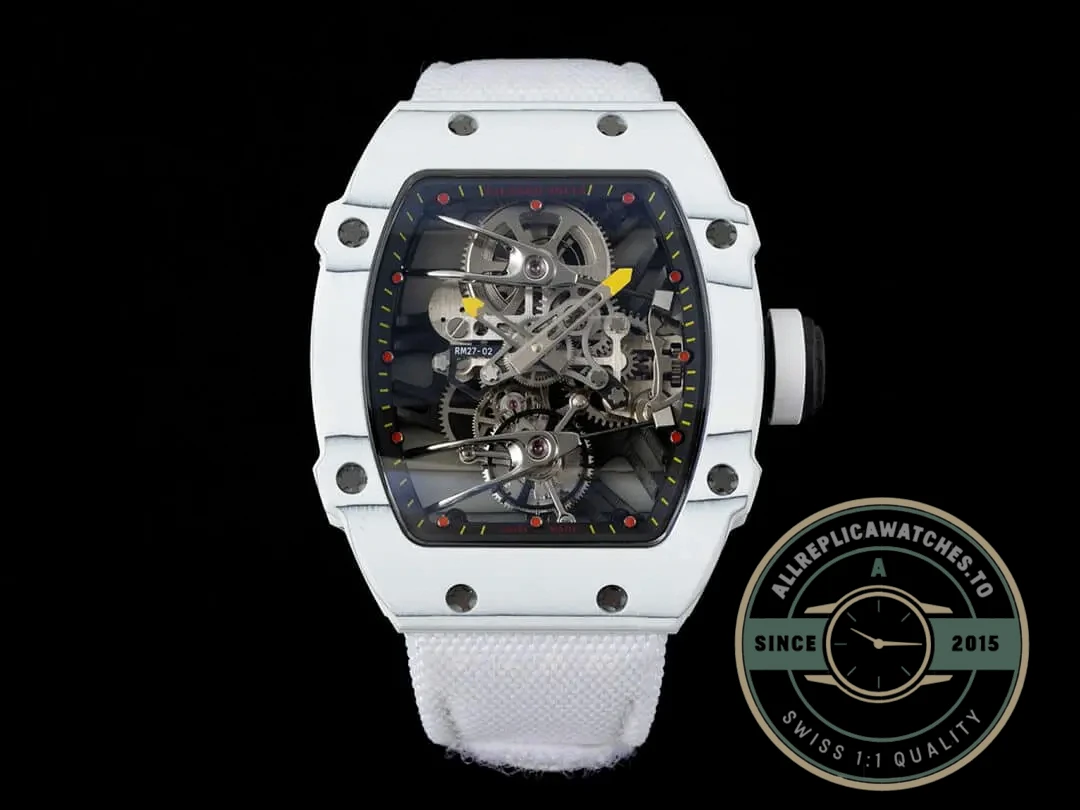 Superclone Richard Mille 27-02 Rafael Nadal Tourbillon White Strap - Factory Super Clone Watch